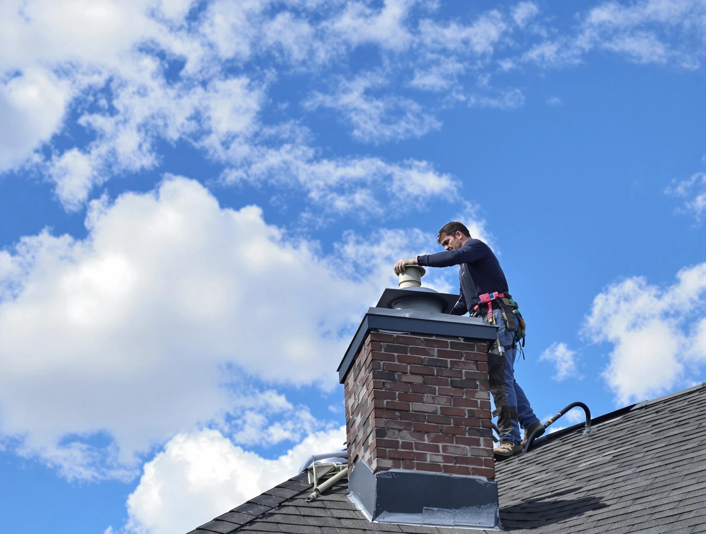 Milliken Chimney Sweep installing a sturdy chimney cap in Milliken, CO