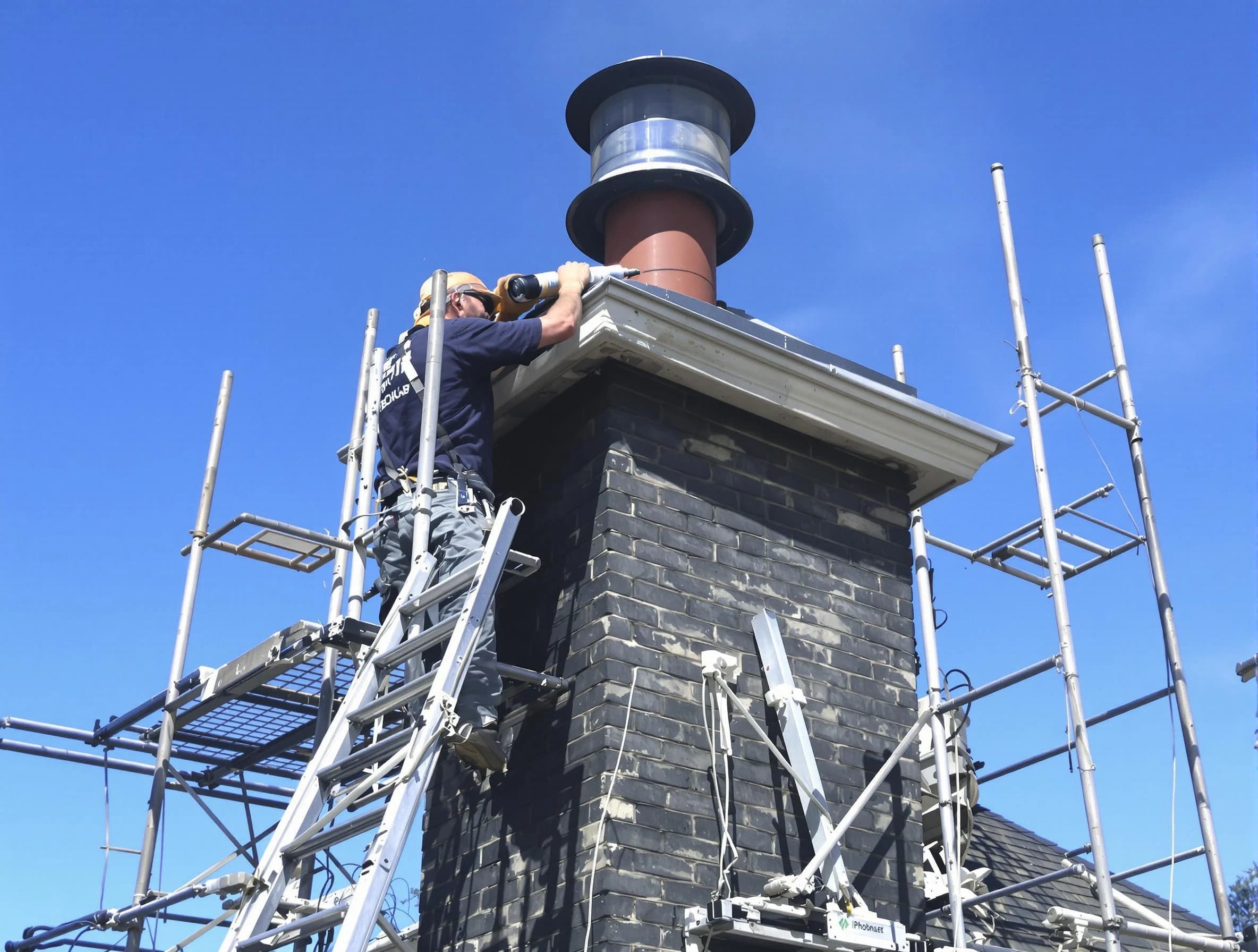 Sturdy chimney crown finished by Milliken Chimney Sweep in Milliken, CO