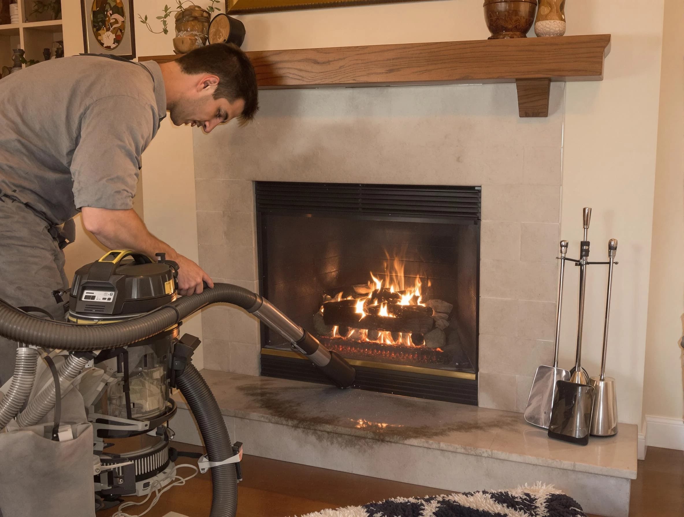 Routine fireplace upkeep by Milliken Chimney Sweep in Milliken, CO