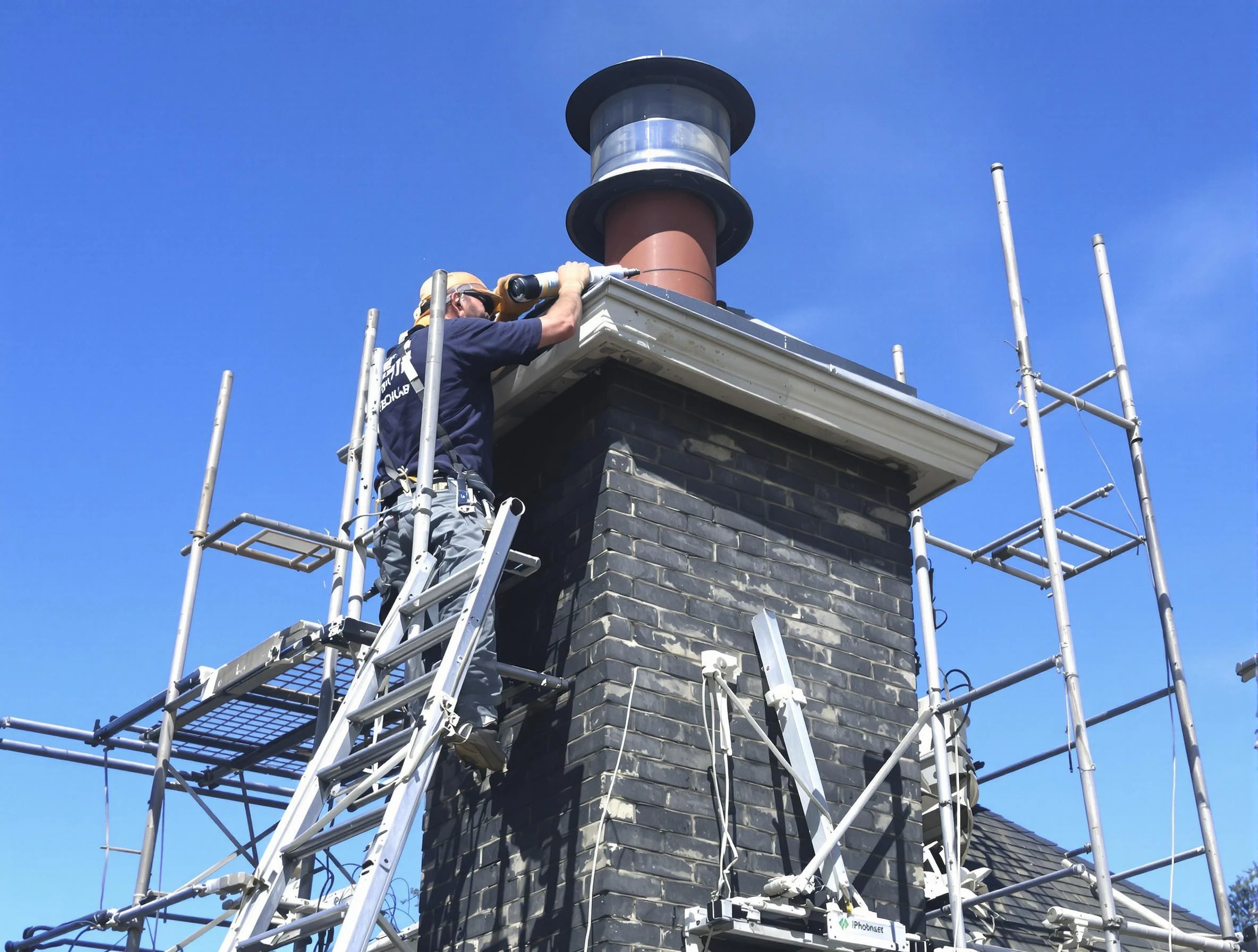 Sturdy chimney crown finished by Milliken Chimney Sweep in Milliken, CO