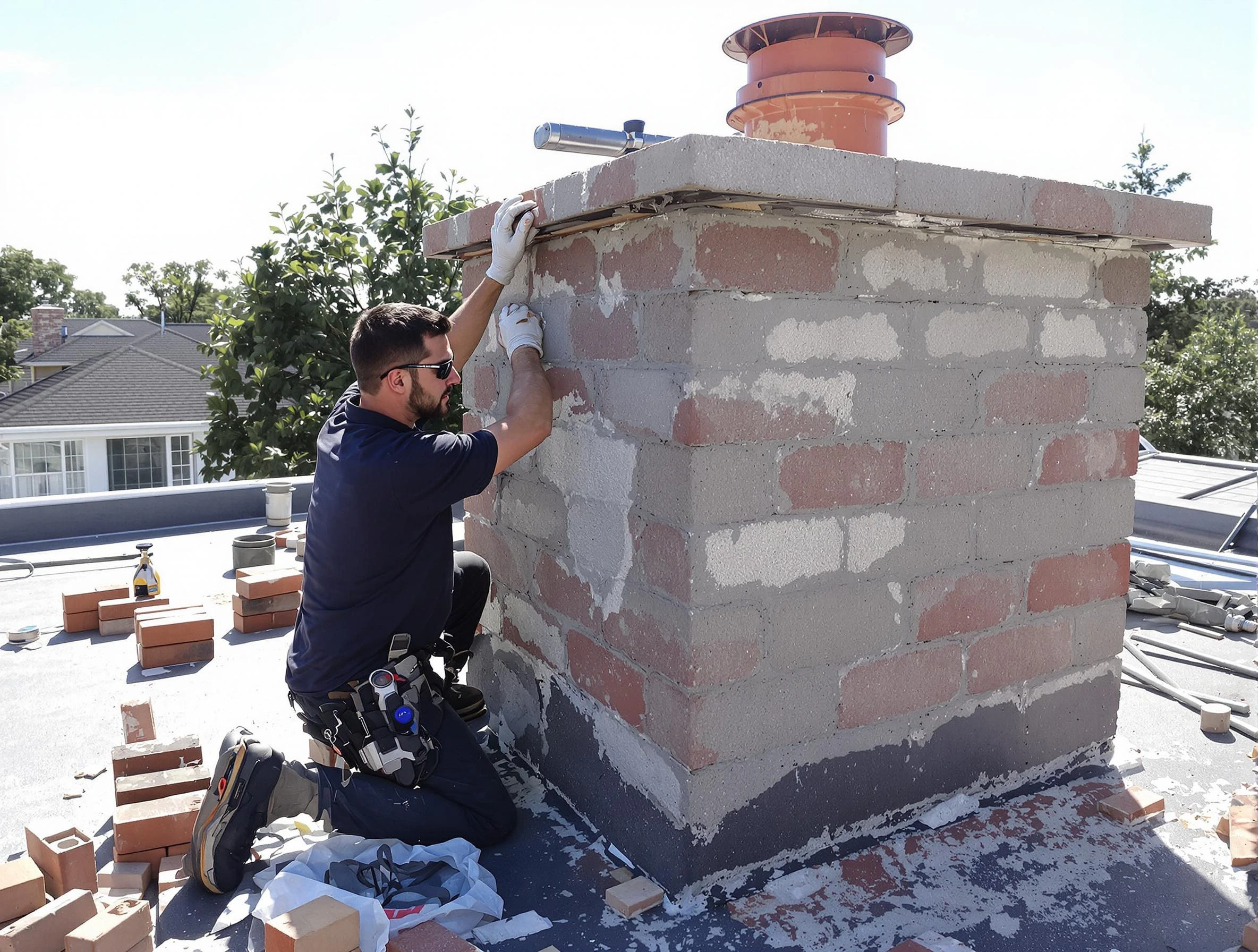 Advanced chimney repair process by Milliken Chimney Sweep in Milliken, CO