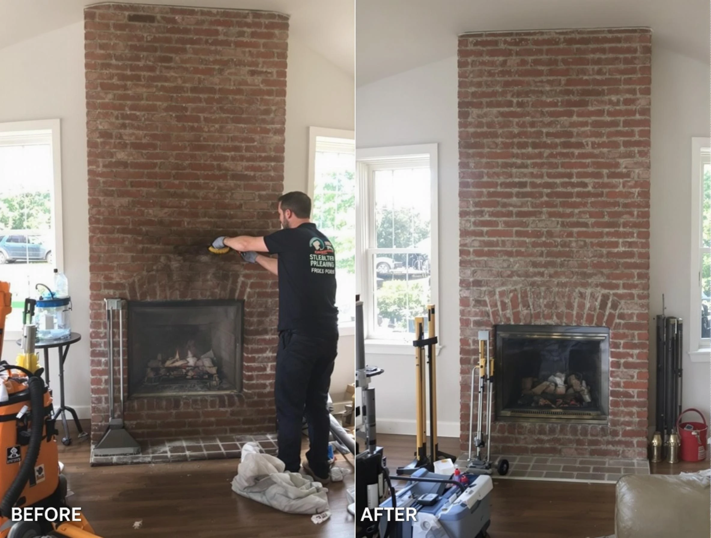 Finished chimney sweeping service by Milliken Chimney Sweep in Milliken, CO