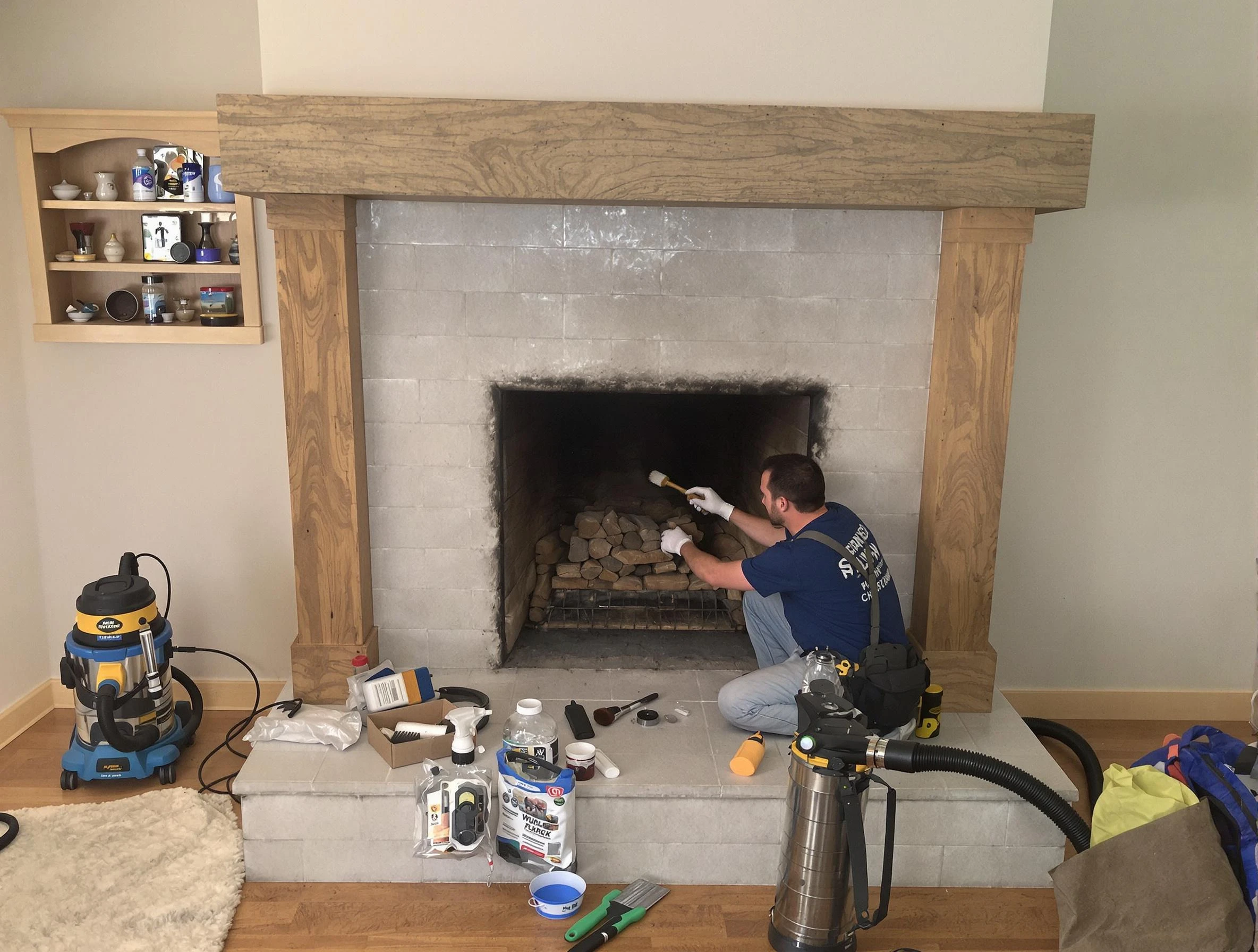 Detailed creosote removal process by Milliken Chimney Sweep in Milliken, CO