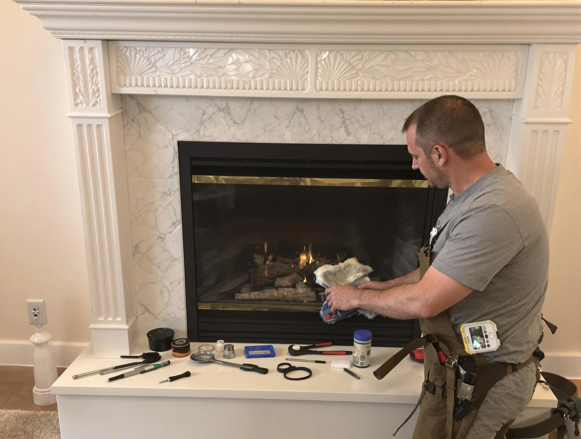 Milliken Chimney Sweep performing fireplace maintenance in Milliken, CO