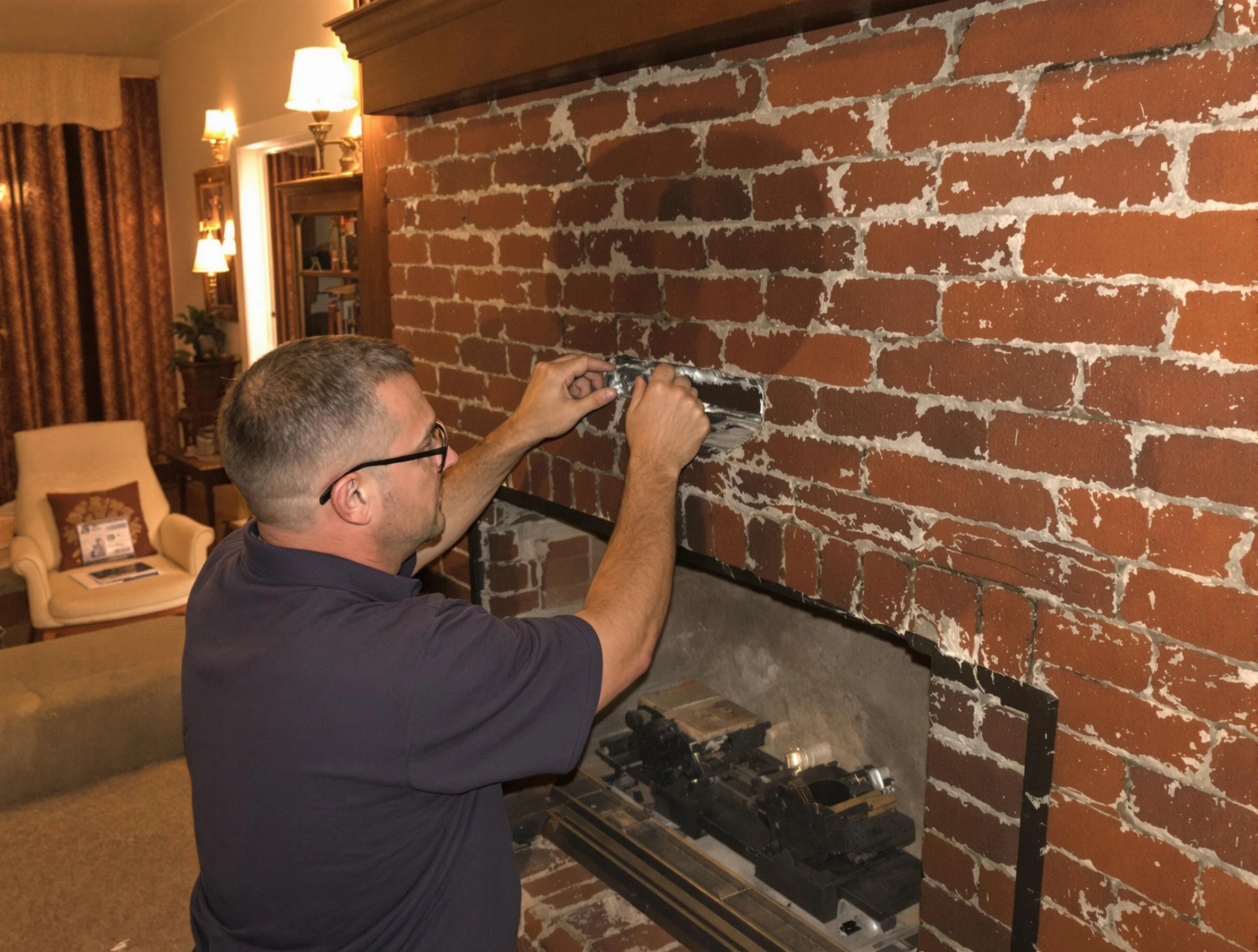 Milliken Chimney Sweep expert fixing a fireplace in Milliken, CO