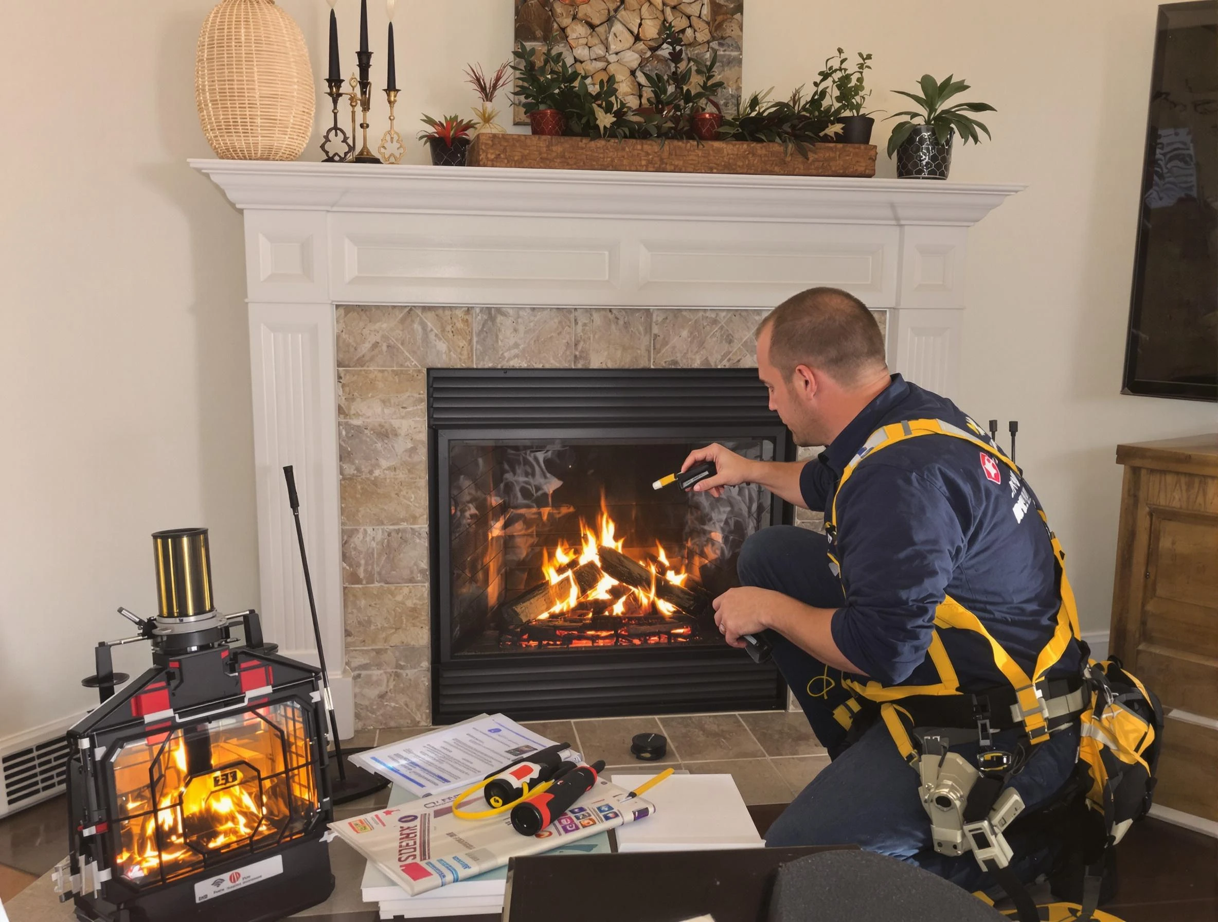 Safety-focused fireplace inspection by Milliken Chimney Sweep in Milliken, CO